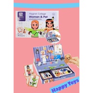 Puzzle MAGNET COLLAGE WOMEN AND PATH Education Toys