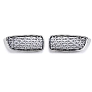 Silver Diamond Meteor Style Front Grille For 13-19 BMW 4 Series F32 F33 2pcs
