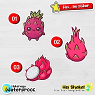 Dragon Fruit Sticker Dragon Fruit Sticker Cute Fruit Cute Vinyl Waterproof