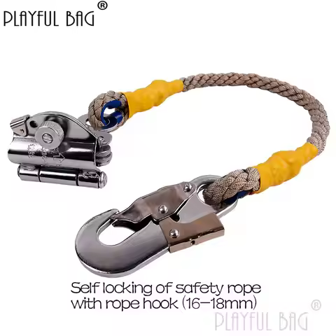 Outdoor construction Self locking device of safety rope Fall arrestor Nylon rope fall preventer Safe
