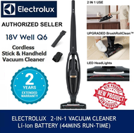 Electrolux 18V Well Q6  BrushRollClean™ 2in1 Cordless Vacuum Cleaner Granite grey WQ61-1OGG (2yrs warranty)