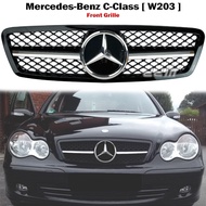 Front AMG Sport Grille Grill For Mercedes Benz W203 C-Class C180 C200 C230 C240 C280 C320 C350 2000-