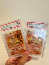 PSA 8 & 9 連號 Charizard Base Set 1996 絕版 噴火龍 Pokemon PTCG 比卡超