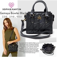Tas Jinjing Wanita Sophie Martin Paris Bordiola Grey Danube Gemaya Bowler Hitam Promo Terbaru 2025 K