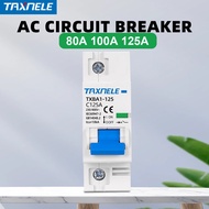 DZ47 NC 400V 1P 80A 100A 125A 10KA C Type Mini Circuit Breaker MCB Short Overload Circuit Protector 