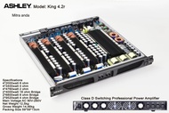 Power amplifier profesional ashley KING 4.2r 4 channel class D