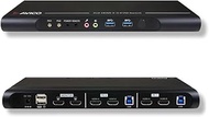 Avico Dual Monitor KVM Switch 2 Computers 2 Monitors- HDMI 2.0 & USB 3.0-EDID Emulation-4K@60Hz, 144