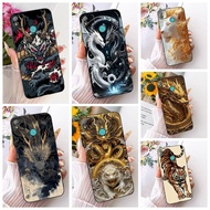 Cartoon Cover For Tecno Pop 4 BC2c BC1s Casing Cool Dragon Tiger Lion Soft Black Silicone Phone Case