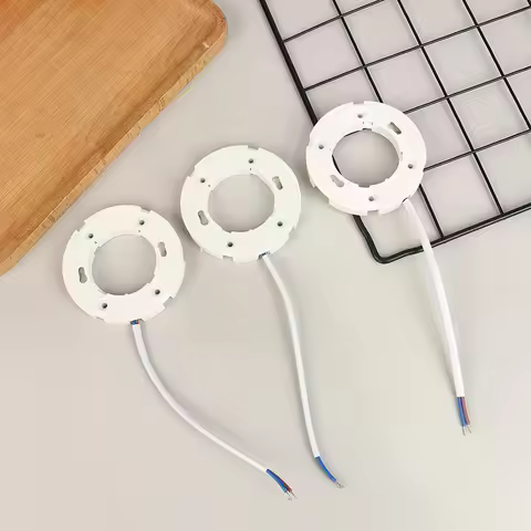 5Pcs GX53 Lamp Base Fitting with Fly Leads GX53 Socket Holder for LED CFL Bulbs Ceiling Wall Light R