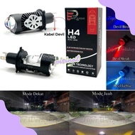 Er-56 CXV-38 Premium H4 LED Headlight Original Epic Racing ZE5/ZE5 Pro High Low AC DC Plus Full Alum