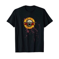 Cotton T Shirt Guns N' Roses Official Splatter Bullet O-Neck TOP TEE