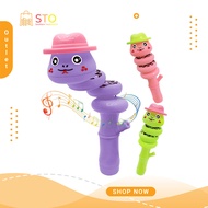 STO Whistle Twist Snake Toy For Kids Decompression Balance Control Spinner With Swinging Snake Body
