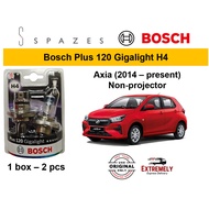 Perodua Axia Headlight Bulb Axia (Non-projector) BOSCH Gigalight Plus 120 H4 Bosch Bulb H4 - 1 set (