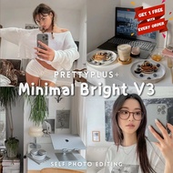 Minimal Bright V3 | Lightroom Preset Mobile IOS Android & PC Desktop | Random FREE 1 Preset