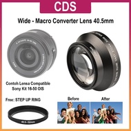 Lenz- No Brand Wide Macro Lens Converter For sony A5000/A5100/A6000 Kit 16-50 Ois
