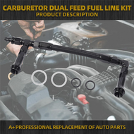 CJ7F An6 Dual Feed Carb สายไนลอนถักปั๊มคู่สำหรับ 4150 Holley คาร์บูเรเตอร์ 7/8in-20 ด้าย Ual Feed 3H