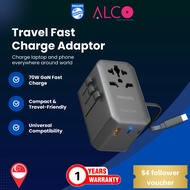 Philips Travel Worldwide Charger Adapter 70W Fast Charge For Different Countries (CHP9004)