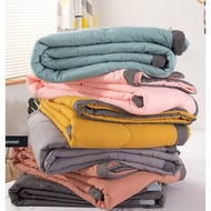 COTTON BLANKET QUILT SOFT COMFORTER KING SIZES 200*220cm WASHABLED COTTON QUILT SELIMUT SINGLE SIZE 