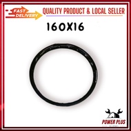 ALLOY RIM 160X16 RIM SCOOTER EGO RIM NOUVO ALLOY Rim Aloi (1PC) 160*16  NOUVO EGO YAMAHA GELONG GELUNG HITAM BLACK RIM