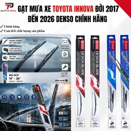 TOYOTA Innova Wipers 2017 to 2026. Genuine Denso 3-Segment Wipers, Iron Bone Wipers 16 - 26 INCH