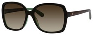 Kate Spade New York Women's Darilynn Square Sunglasses, Brown Horn Jade & Brown Gradient, 58 mm