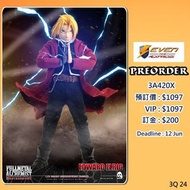 【預訂】Threezero : 1/6 Fullmetal Alchemist: Brotherhood -Edward Eric《鋼之鍊金術師》愛德華．艾力克 (再販) @SevenToys