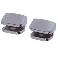 SHOWY Glass Shelf Support Bracket C.P. (Round/Deluxe) 2652-010 / 2652-020