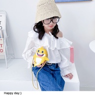 Children Korean Version Bag Cute Baby Shark Shoulder Bag Minnie Little Princess Messenger Bag Student Coin Purse