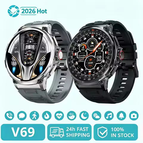 2026 new V69 1.85Inch HD Bluetooth Call Smart Watch Men Sport Fitness Tracker Heart Monitor 710mAh S
