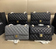 現貨 Chanel CF23/25cm 荔枝紋/羊皮經典手袋