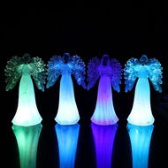 PUTIH White Acrylic Angel Display Angel Light Color 22cm Decorative Angel Statue led Angel Statue An