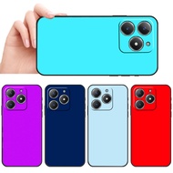 Waterproof soft silicone phone Realme C51S C67 C68 C63 C61 P1 Note 50 Minimal Solid Tone case anti d