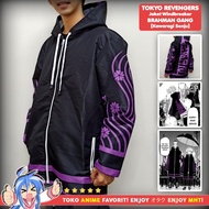 Jaket Anime Full Print Windbreaker Tokyo Revengers Brahman Gang Senju