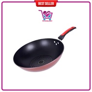 Rizkyonline88 Teflon Diamond Handle Wok 32cm Wok Pan TD frying Pan