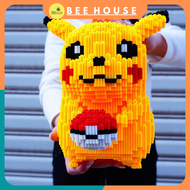 Đồ chơi xếp hình lắp ráp mô hình nhân vật hoạt hình siêu to mèo máy doremon pikachu