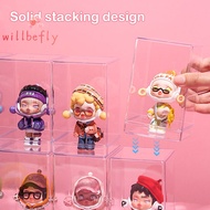 [WillBeRedS] Stackable Acrylic Mystery Box Storage Display Frame Single Transparent Doll Box Display Stand Case Dust Proof Toys Collectible Artcrafts Boxes [NEW]