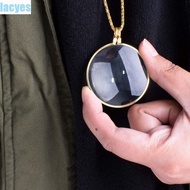 LACYES Magnifier Pendant, Gift with Chain Necklace Magnifying Glass, Optical Magnifier 5x Jewelry Co