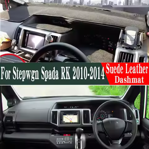 For Honda Stepwgn Spada RK1 RK2 RK5 RK6 2009 2010 - 2014 mat dash Suede Leather Dashmat Dashboard Co