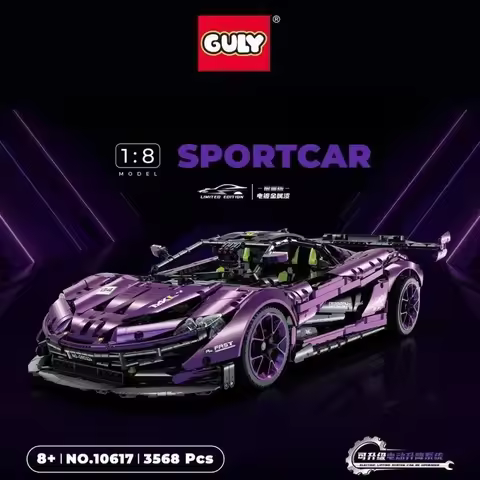 GULY 10617 P1 Supercar Building Blocks 1:8 Remote Control Model, City 3324Pcs MOC Tech Building Bloc