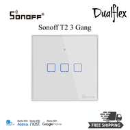 [Birthday Promo] Sonoff Smart Home Wall Switch Plug T2 Wifi RF Touch Panel 1-Gang/2-Gang/3-Gang UK S