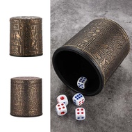 Dice Shaker Dice Cup Leather Cup Dice Shaker Cup Motif Egypt 1pc