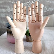 Wooden Left/Right Hand Body Artist Model Jointed Articulated Wood Sculpture