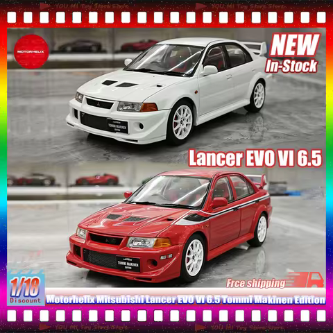 New 1:18 Motorhelix Alloy Models Mitsubishi Lancer Evo Vi 6.5 Generation Tommi Makinen Edition Colle