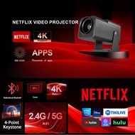 [Ready Stock] New Style 4k Ultra HD HY320MINI Household Gimbal Portable Living Room Projector