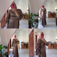 ADSIDEA - AYSHA LONGDRESS CHOCO/BUSUI FRIENDLY