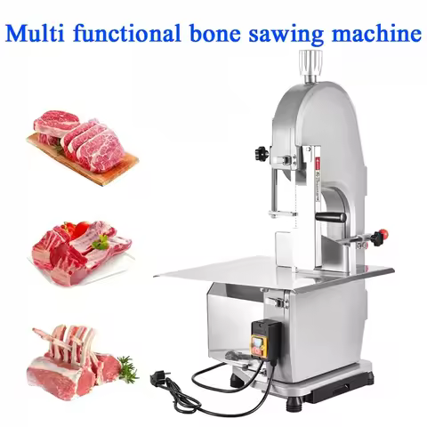 Commercial Butcher Band Saw And Sausage Stuffer 6500W Machine Slicer Meat Bone Sausage Carne High Po