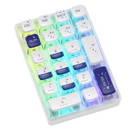 Mechanical Keypad K21 Bluetooth Number Pad 21 Key Transparent Photoshop Accounting Numpad Gaming Key