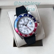 ROLEX 勞力士 GMT-Master II 格林尼治 銀色隕石面紅藍圈膠帶腕錶 男款 40mm