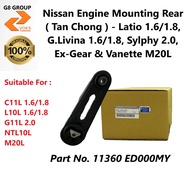 Nissan Engine Mounting Rear ( Tan Chong ) - Latio 1.6/1.8 G.Livina 1.6/1.8 X-Gear Sylphy G11L & Vane