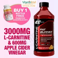 [BUY 1 FREE GARCINIA] EC Apple Cider Vinegar L Carnitine Fat Burner Weight Loss Supplement 473 ML